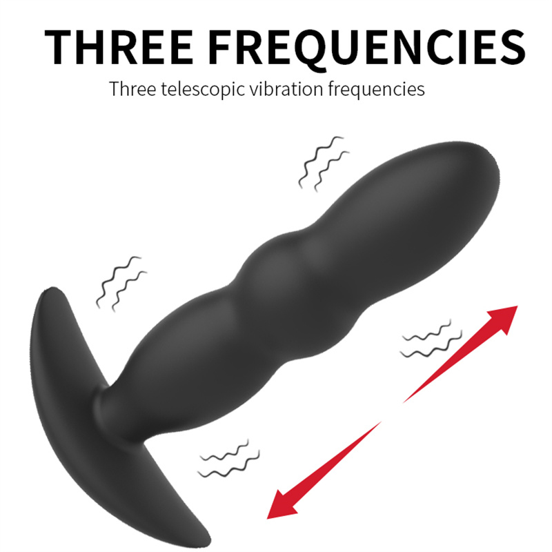 Remote Control Thrusting Prostate Massager - Anal Vibrator with 3 Strong Vibration Settings for Hands-Free Pleasure. (3)