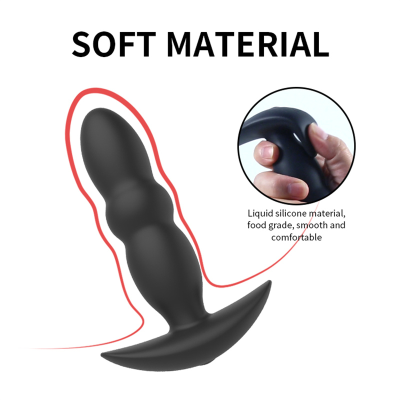 Remote Control Thrusting Prostate Massager - Anal Vibrator with 3 Strong Vibration Settings for Hands-Free Pleasure. (4)